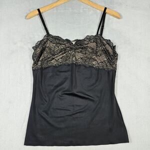 Soma Intimates Cami Womens XL Shapewear Lace Mesh Top Adjustable Straps Lingerie